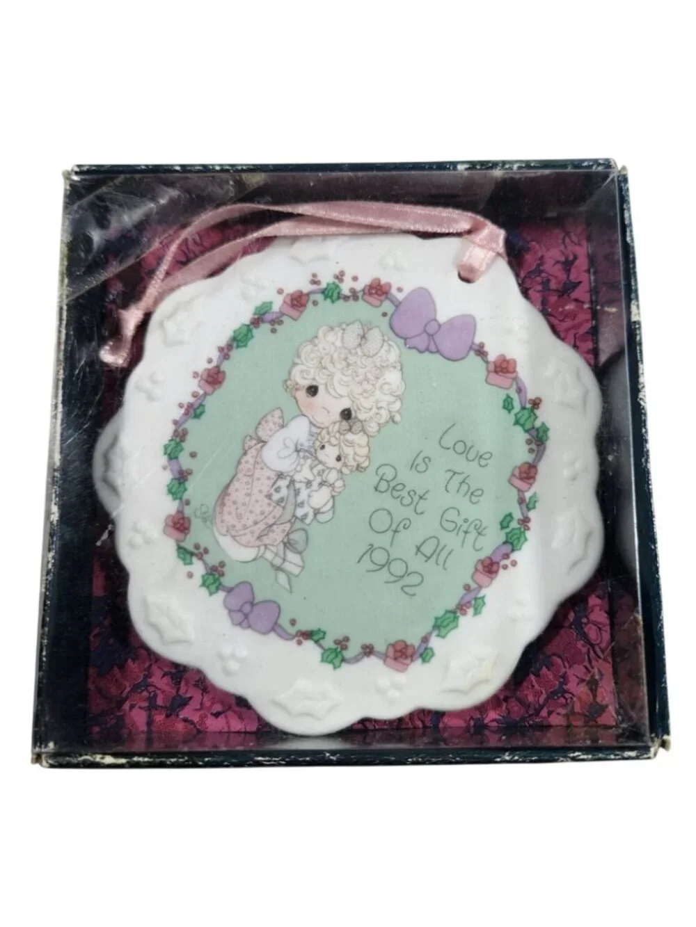 Precious Moments Ornament 90s Porcelain 